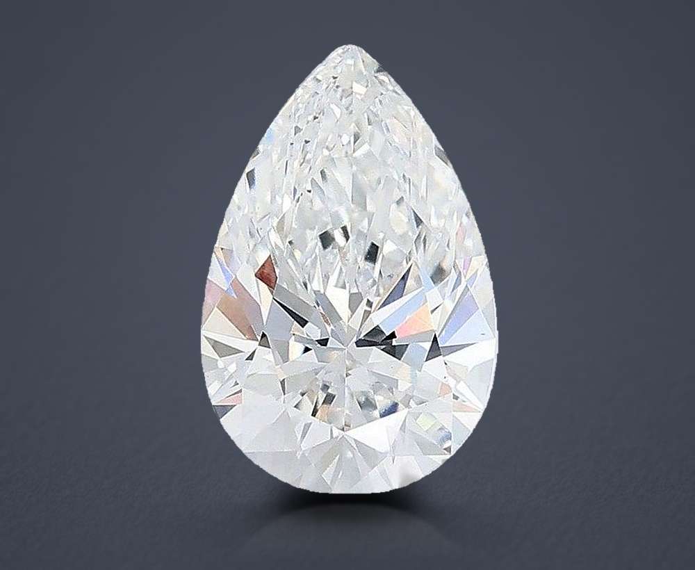 2.09ct E VS1 Rare Carat Ideal Cut Pear Lab Grown Diamond