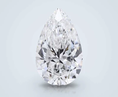 12.06ct F VS1 Rare Carat Ideal Cut Pear Lab Grown Diamond