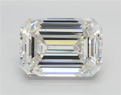 11.06ct F VS2 Rare Carat Ideal Cut Emerald Lab Grown Diamond