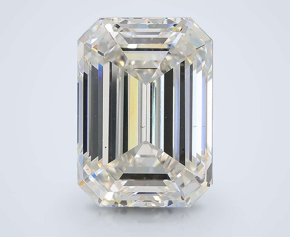 11.06ct F VS2 Rare Carat Ideal Cut Emerald Lab Grown Diamond