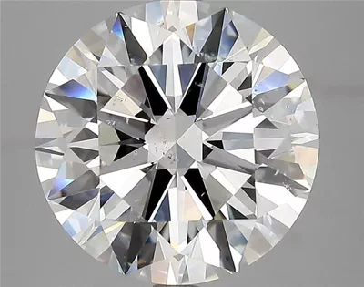 5.28ct E SI2 Rare Carat Ideal Cut Round Diamond