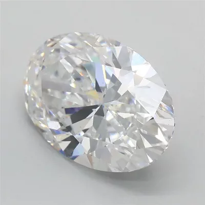 3.08ct E VS2 Rare Carat Ideal Cut Oval Lab Grown Diamond