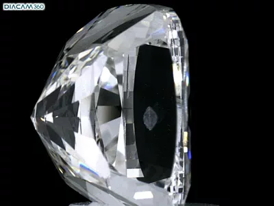 3.43ct H VS2 Very Good Cut Cushion Diamond