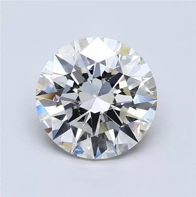 3.01ct I SI1 Rare Carat Ideal Cut Round Diamond