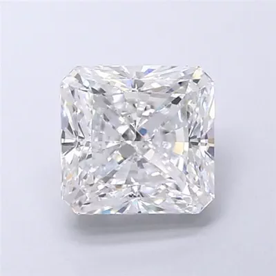 3.01ct D VS1 Rare Carat Ideal Cut Radiant Lab Grown Diamond
