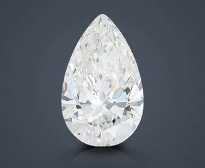 7.05ct F VVS2 Rare Carat Ideal Cut Pear Lab Grown Diamond