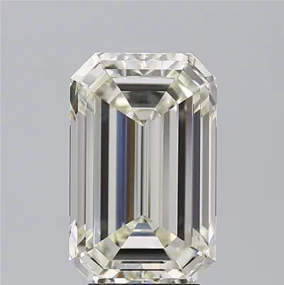 5.02ct I VVS2 Rare Carat Ideal Cut Emerald Diamond