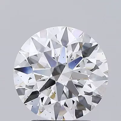 2.68ct E SI1 Rare Carat Ideal Cut Round Lab Grown Diamond