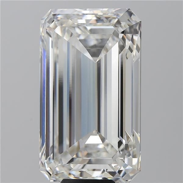 13.09ct F VVS2 Rare Carat Ideal Cut Emerald Lab Grown Diamond
