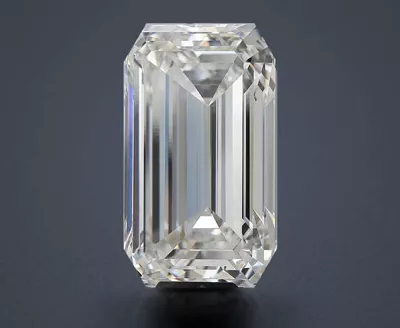 13.09ct F VVS2 Rare Carat Ideal Cut Emerald Lab Grown Diamond