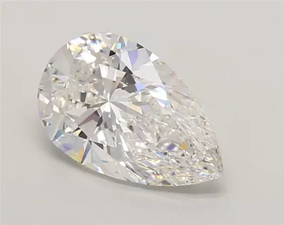 2.01ct E VS1 Rare Carat Ideal Cut Pear Lab Grown Diamond