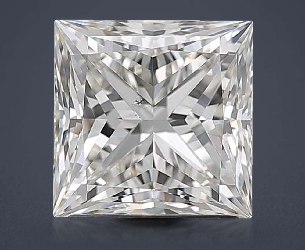 2.05ct J SI1 Rare Carat Ideal Cut Princess Diamond