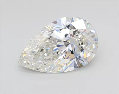 3.09ct G VVS2 Rare Carat Ideal Cut Pear Lab Grown Diamond