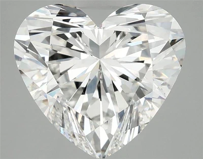 5.01ct F VS1 Rare Carat Ideal Cut Heart Lab Grown Diamond