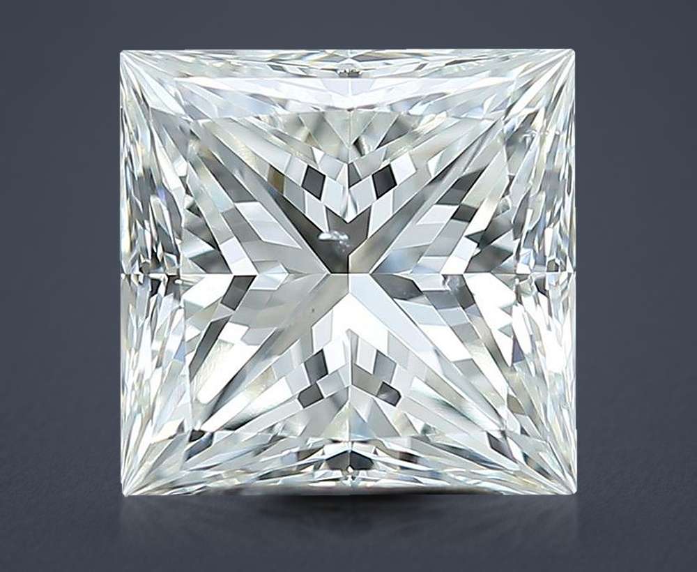 3.01ct H SI1 Excellent Cut Princess Diamond