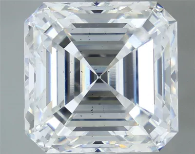 7.84ct E SI1 Rare Carat Ideal Cut Asscher Lab Grown Diamond