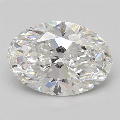 3.06ct E VS1 Rare Carat Ideal Cut Oval Lab Grown Diamond