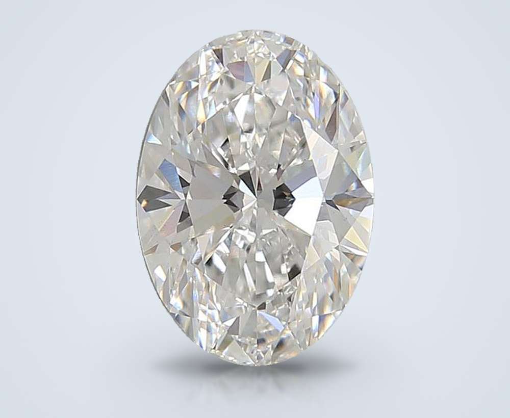 3.06ct E VS1 Rare Carat Ideal Cut Oval Lab Grown Diamond