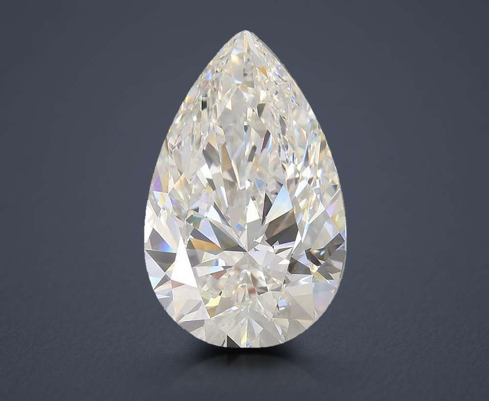 20.20ct F VS1 Rare Carat Ideal Cut Pear Lab Grown Diamond