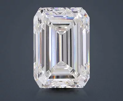 11.36ct F VVS1 Rare Carat Ideal Cut Emerald Lab Grown Diamond