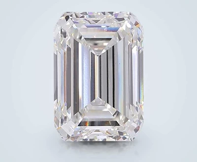11.36ct F VVS1 Rare Carat Ideal Cut Emerald Lab Grown Diamond