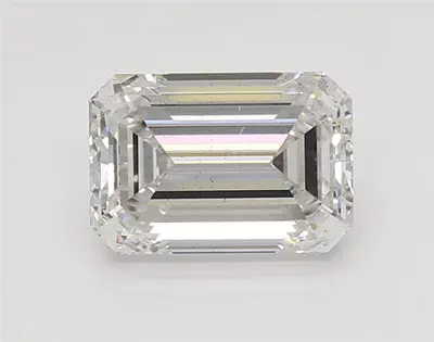 2.47ct F SI1 Rare Carat Ideal Cut Emerald Lab Grown Diamond