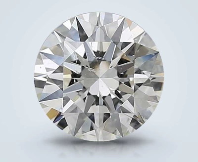 3.01ct H SI2 Rare Carat Ideal Cut Round Diamond