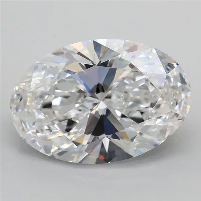 5.04ct D VVS2 Rare Carat Ideal Cut Oval Lab Grown Diamond