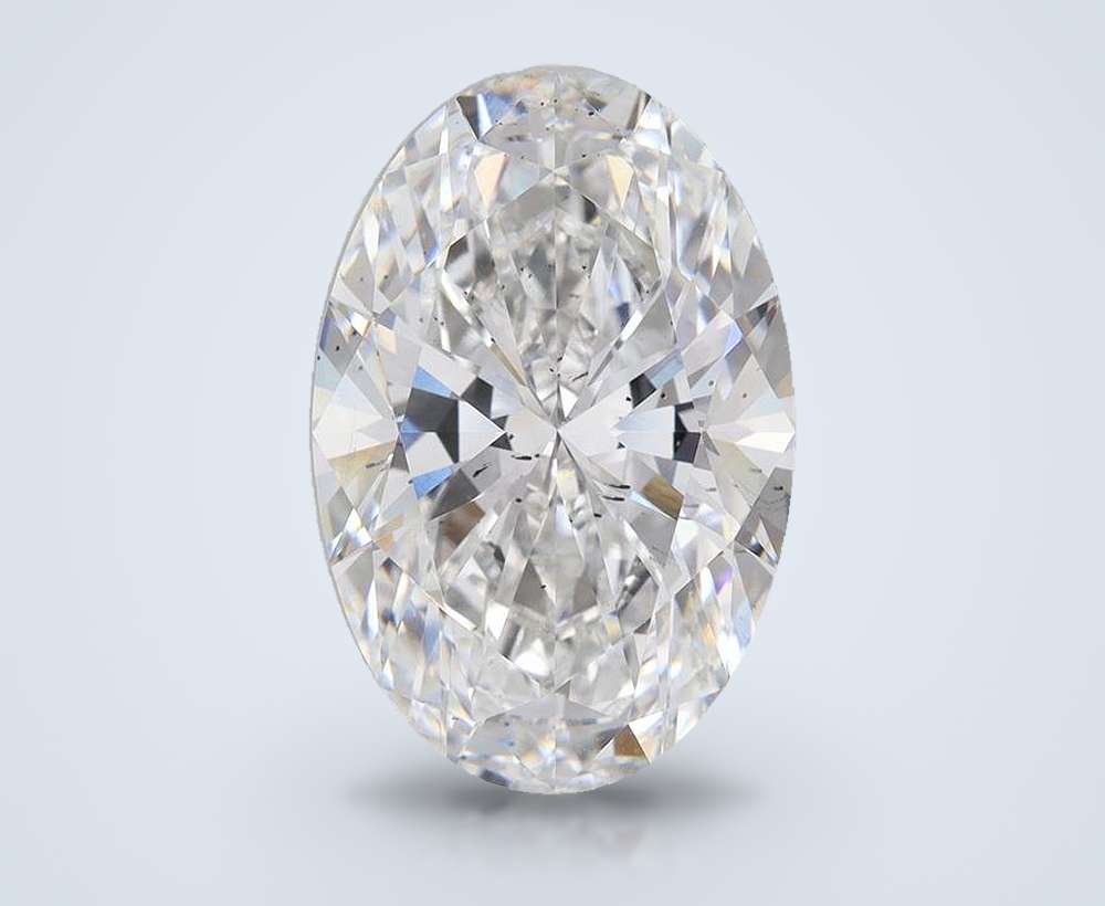 10.66ct F SI1 Rare Carat Ideal Cut Oval Lab Grown Diamond