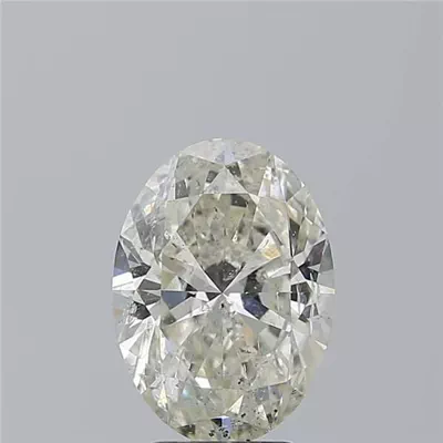 3.53ct I SI2 Rare Carat Ideal Cut Oval Diamond