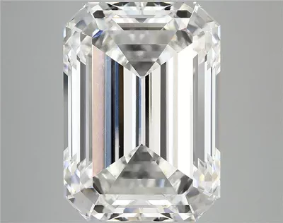 12.73ct F VVS2 Rare Carat Ideal Cut Emerald Lab Grown Diamond