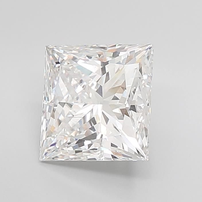 5.08ct F VS1 Rare Carat Ideal Cut Princess Lab Grown Diamond