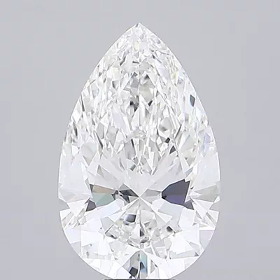 10.09ct F VVS2 Rare Carat Ideal Cut Pear Lab Grown Diamond