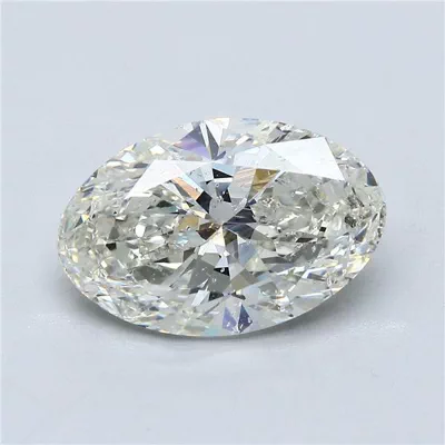 4.10ct G SI2 Rare Carat Ideal Cut Oval Diamond