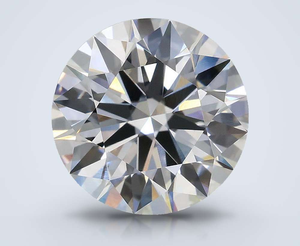 3.03ct E VVS2 Rare Carat Ideal Cut Round Lab Grown Diamond