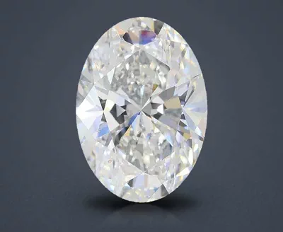3.06ct D VS1 Rare Carat Ideal Cut Oval Lab Grown Diamond