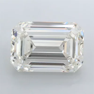 5.09ct H VVS2 Rare Carat Ideal Cut Emerald Lab Grown Diamond
