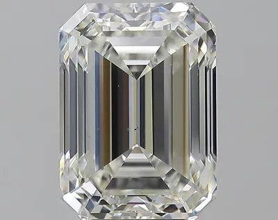 5.10ct J VS2 Rare Carat Ideal Cut Emerald Diamond