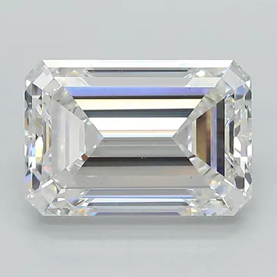 3.07ct F VS1 Excellent Cut Emerald Lab Grown Diamond