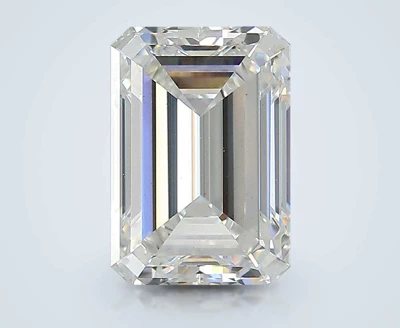3.07ct F VS1 Rare Carat Ideal Cut Emerald Lab Grown Diamond