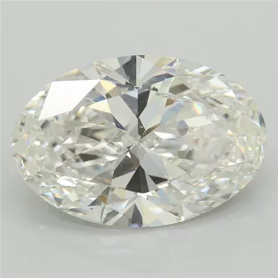 7.08ct F VVS2 Rare Carat Ideal Cut Oval Lab Grown Diamond