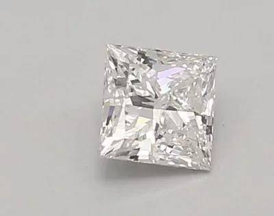 0.63ct D VVS2 Rare Carat Ideal Cut Princess Lab Grown Diamond
