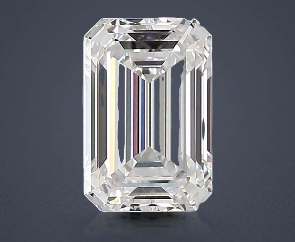 2.57ct E VS1 Rare Carat Ideal Cut Emerald Lab Grown Diamond