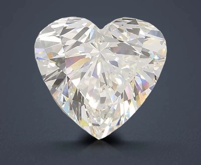 5.06ct F VVS1 Rare Carat Ideal Cut Heart Lab Grown Diamond