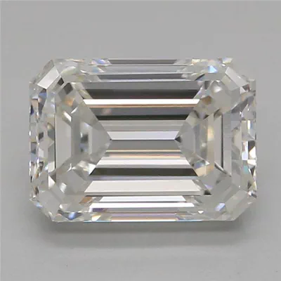 1.26ct F VVS2 Very Good Cut Emerald Lab Grown Diamond