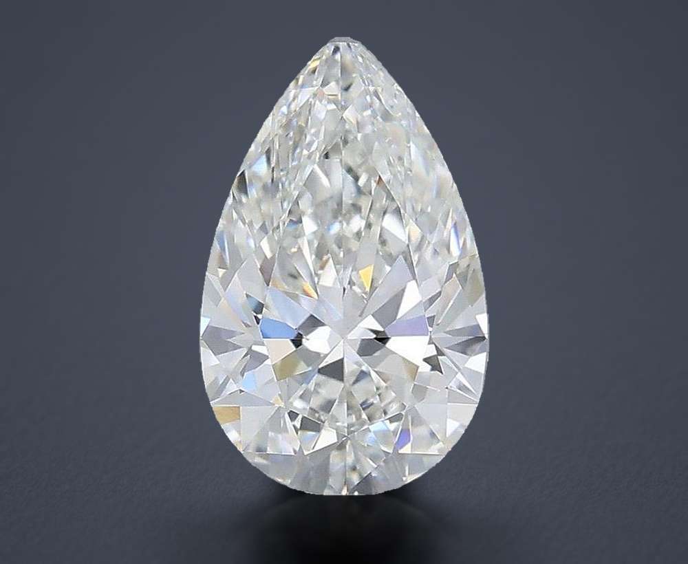 1.44ct F VS1 Rare Carat Ideal Cut Pear Lab Grown Diamond