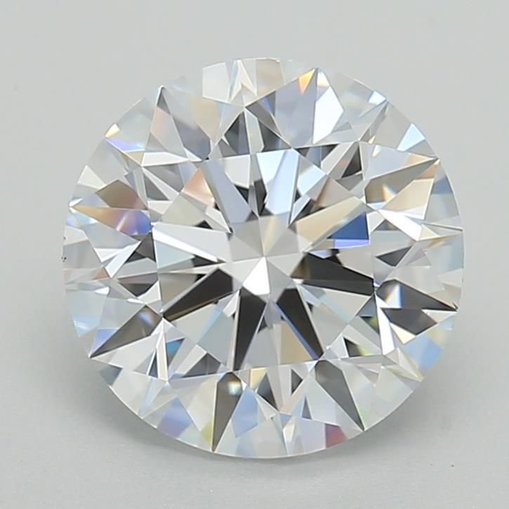3.06ct E VVS1 Rare Carat Ideal Cut Round Lab Grown Diamond