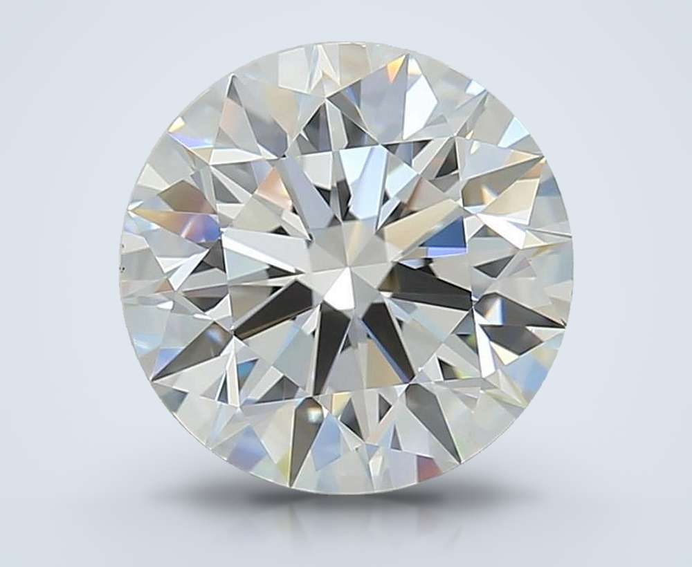 3.06ct E VVS1 Rare Carat Ideal Cut Round Lab Grown Diamond