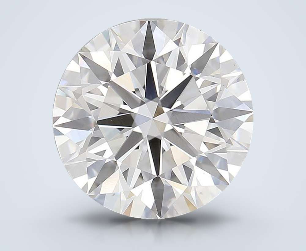 7.04ct G VS2 Rare Carat Ideal Cut Round Lab Grown Diamond