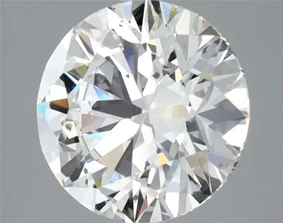 3.01ct G SI2 Rare Carat Ideal Cut Round Diamond
